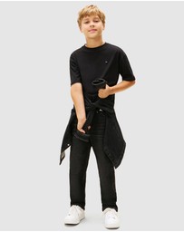 Tommy Hilfiger - Flag Embroidery Crew Neck T-Shirt - Teens