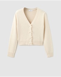 M.N.G - Knitted Cardigan With Ties