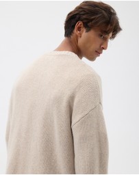 AERE - Merino Wool Chunky Crew Neck Sweater