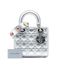 Pre-Loved by Azura Reborn - Pre-Loved Small Metallic Grained Calfskin Cannage My ABCDior Lady Dior