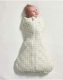 Grow Kindly - Swaddle Sleeping Bag 2.5 TOG in Gumleaf Gingham