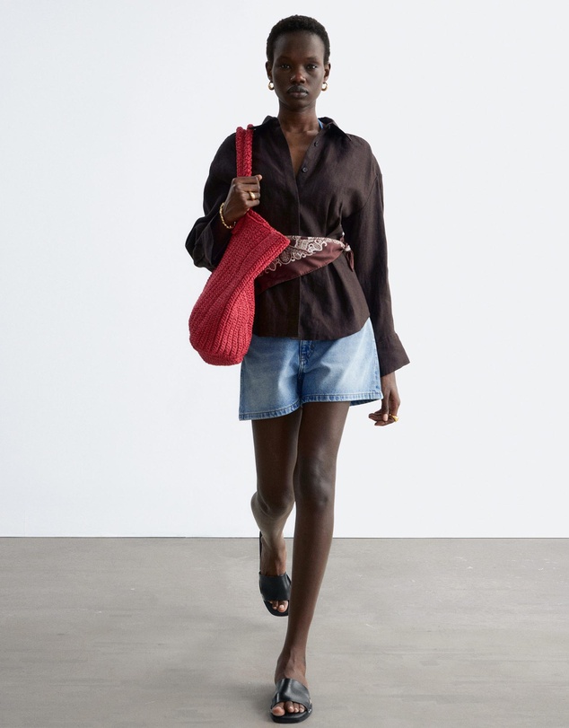 & Other Stories - Pleated-Waist Linen Shirt