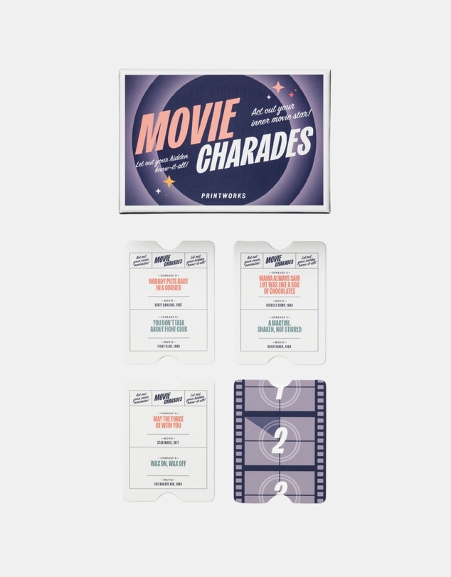 Printworks - Card Game Charades Movie