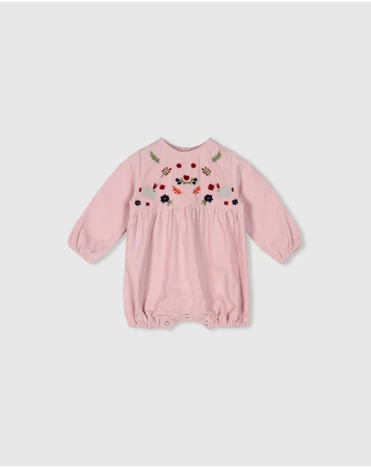 Alex & Ant - Bunny Playsuit - Happy Pink