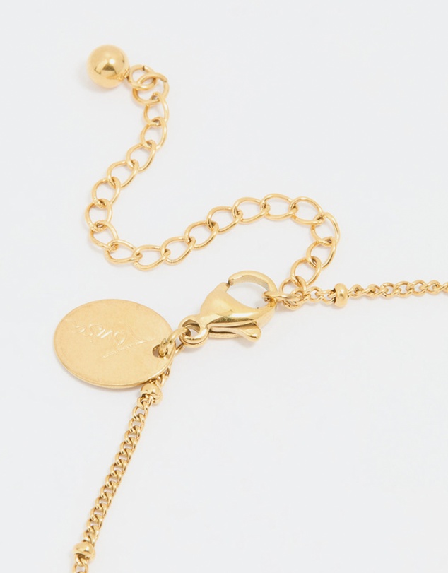 Lovisa - Waterproof Gold Plated Stainless Steel Heart Charms Anklet