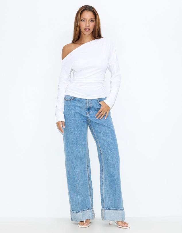 Dazie - Otto Off Shoulder LS Top