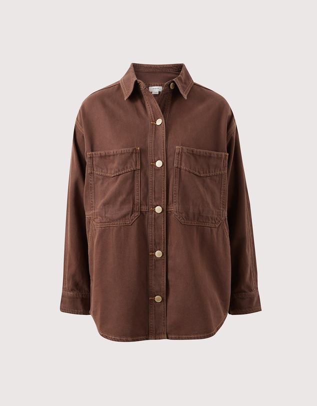 Ceres Life - Bobbi Side Pocket Denim Shacket