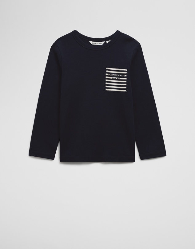 Country Road - Cotton Long Sleeve Pocket T-shirt
