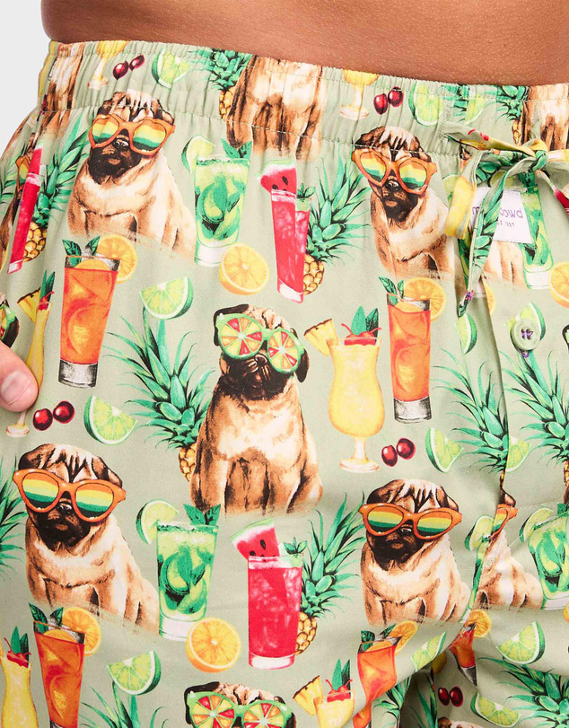 Mitch Dowd - Mitchdowd Party Pugs Cotton Sleep Shorts