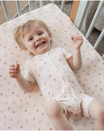 Kynd Baby - Fitted Cot Sheet in Country Pristine