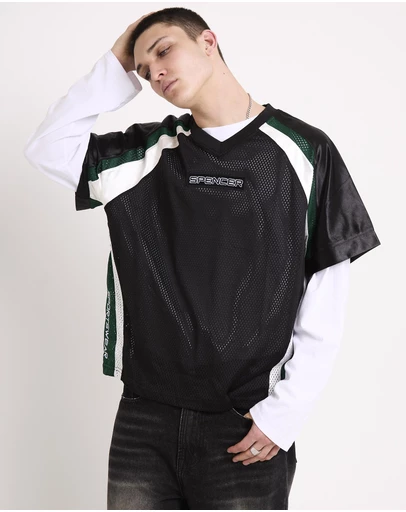 Spencer Project - Kelsey Mesh Jersey Shirt