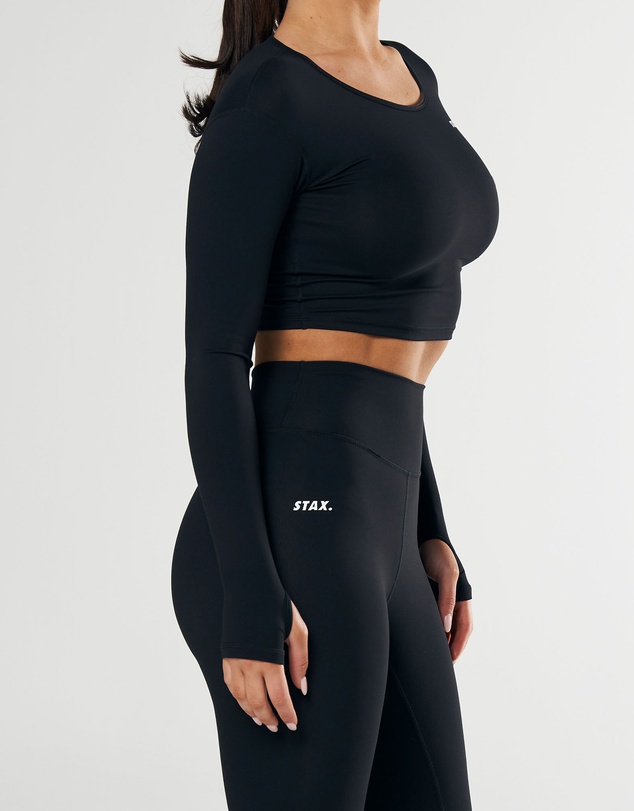 STAX. - Scoop Long Sleeve NANDEX™ - Black
