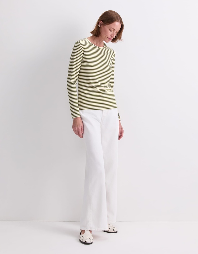 Sportscraft - Stripe Lurex Long Sleeve Magic Tee