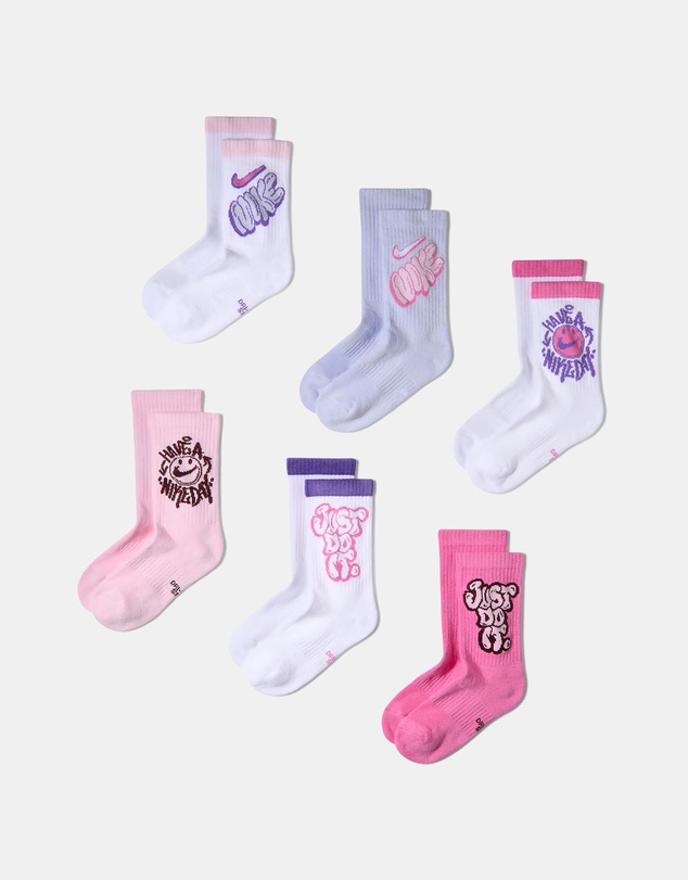 Nike - Kids Cushioned Crew Socks 6 Pairs