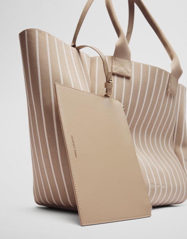 Country Road - Stripe Knit Shopper