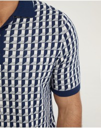 Oxford - Louis Jacquard Knitted Polo