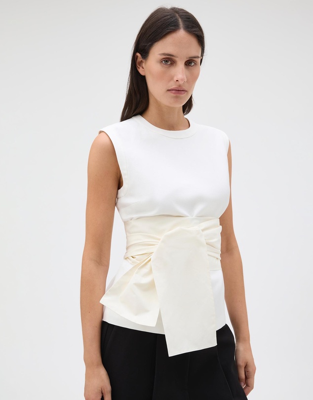 Oroton - Contrast Tie Detail Shell
