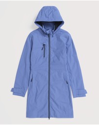 Seasalt - Seasalt Cornwall Blue Coverack Waterproof Coat