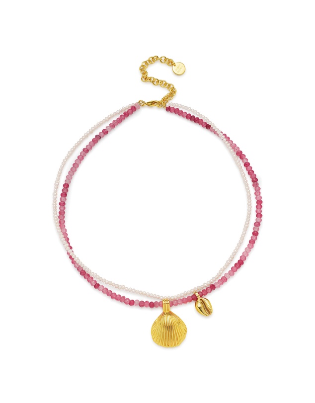 Amber Sceats - Evisa Necklace in Pink