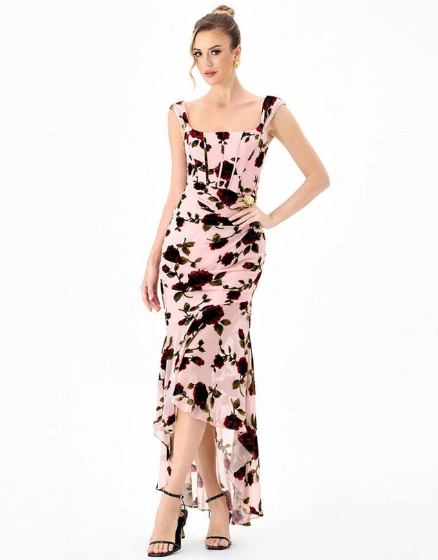 Bariano - Riveer Hi Lo Floral Midi