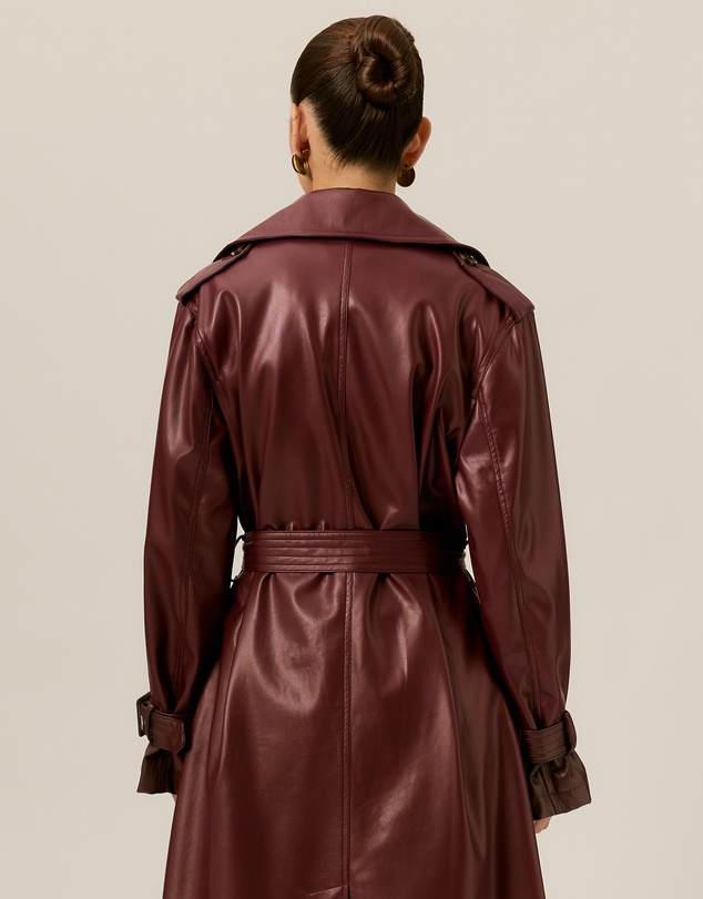 Tussah - Tess Leather Look Trench Coat