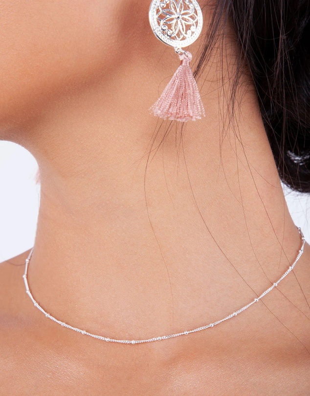 Lovisa - Sterling Silver Fine Ball Chain Choker