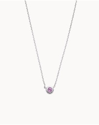 Kirstin Ash - Petite Birthstone Necklace February Amethyst