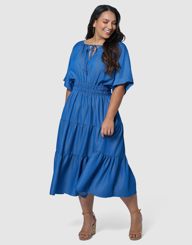 Indigo Tonic - Skye Chambray Midi Dress