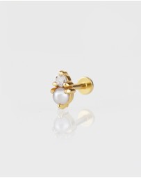 Wanderlust + Co - Moonlight Gold Flat Back Earring
