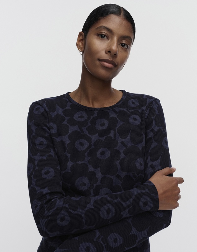 Marimekko - Vaihde Unikko Rib jersey shirt