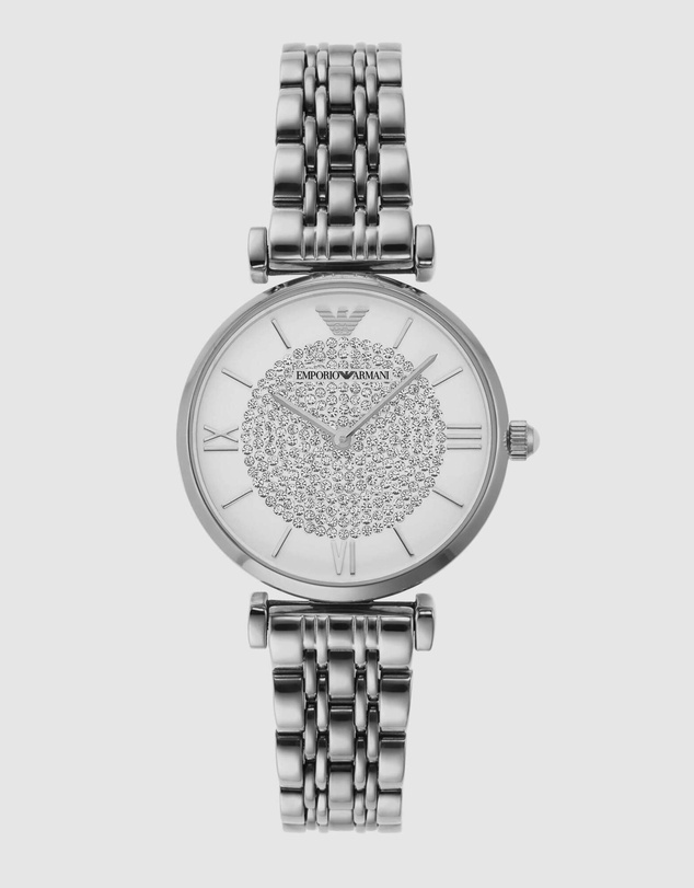 Emporio Armani - Silver Tone Analogue Watch