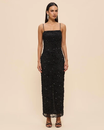 CHANCERY - Cleo Lace Sequin Maxi Dress