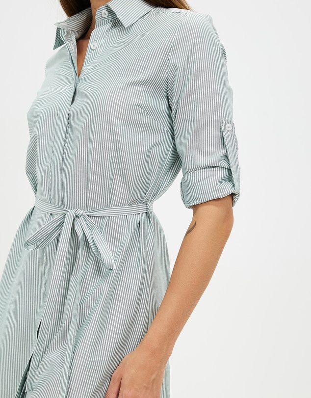 Farage - Olivia Stripe Shirt Dress