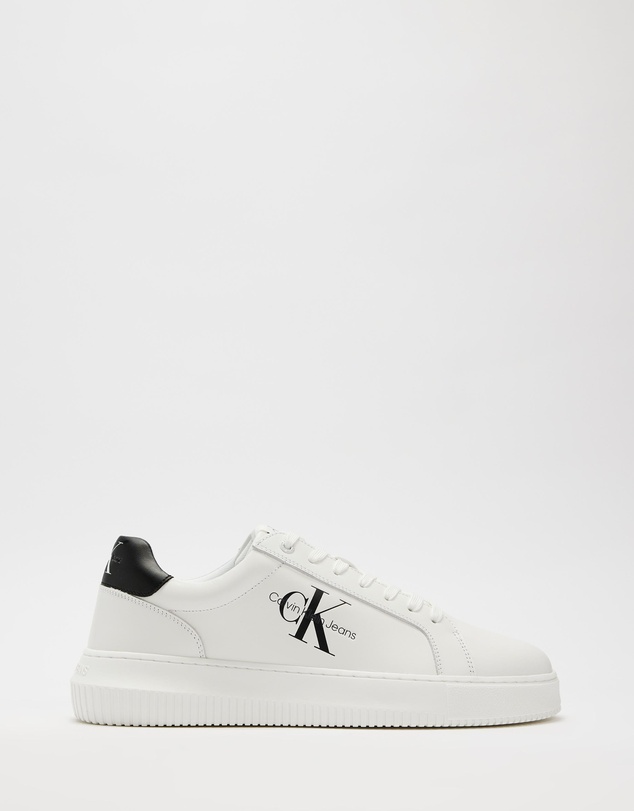 Calvin Klein - Chunky Cupsole Mono Leather Sneakers - Men's