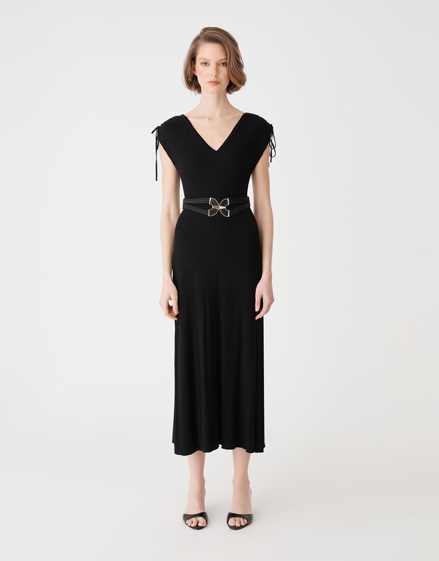 Forcast - Briony Lyocell Rib Knit Dress