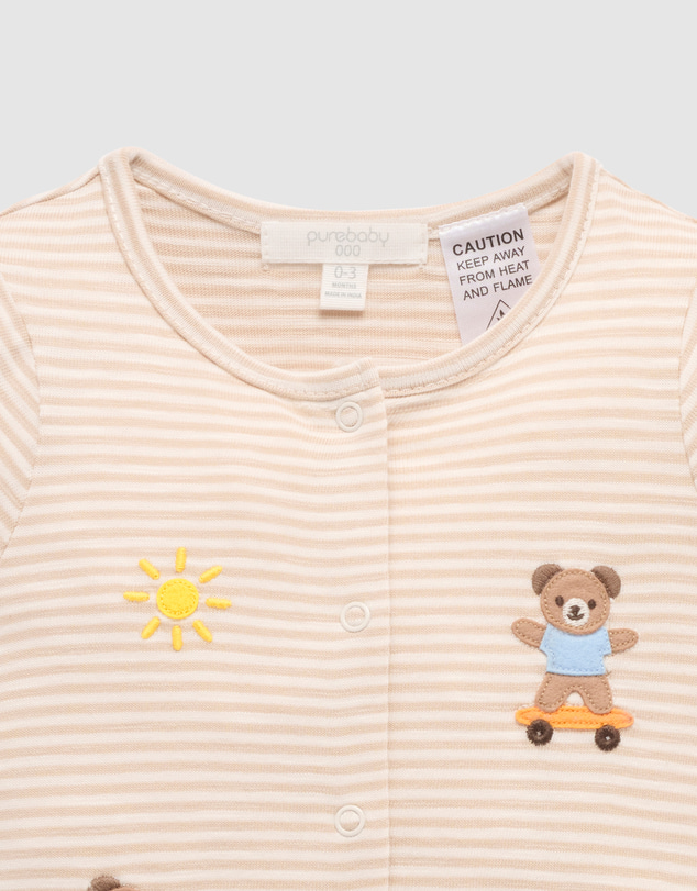 Purebaby - Short Growsuit-Kids-Babies