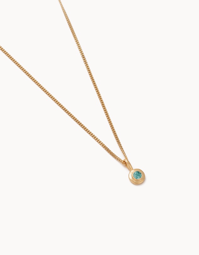 Kirstin Ash - Birthstone Necklace September London Blue Topaz