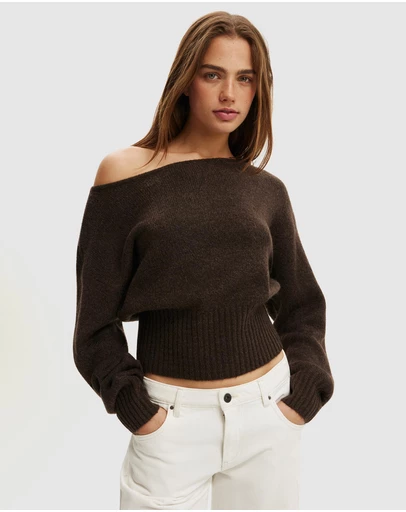 Cotton On - Softest Luxe Off Shoulder Knit