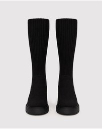Belle & Bloom - Tokyo Lights Rib Sock Boot