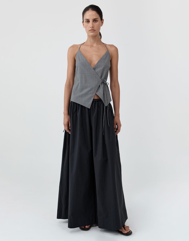 St. Agni - Wool Rouleau Halter Top