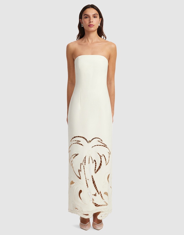 LEO LIN - Ava Applique Bustier Maxi Dress