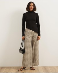 Atmos&Here - Annika Elasticated Check Pants