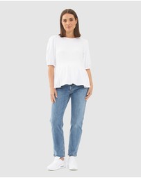 Ripe Maternity - Nadia Peplum Top