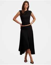 Forever New - Ariel Godet Hanky Hem Skirt