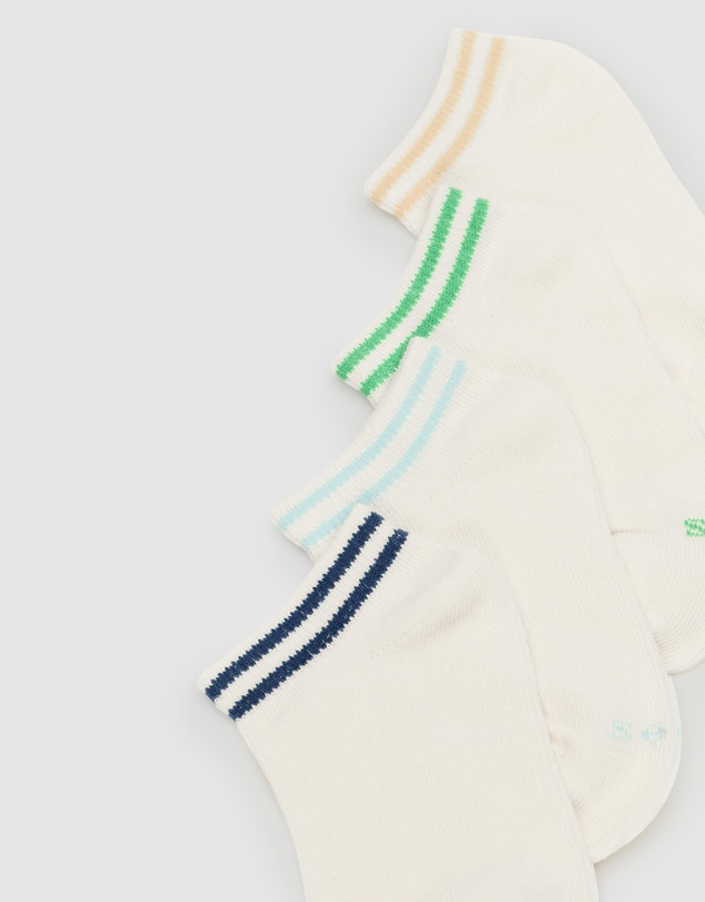 Seed Heritage - Stripe Ankle Sock 4 Pack