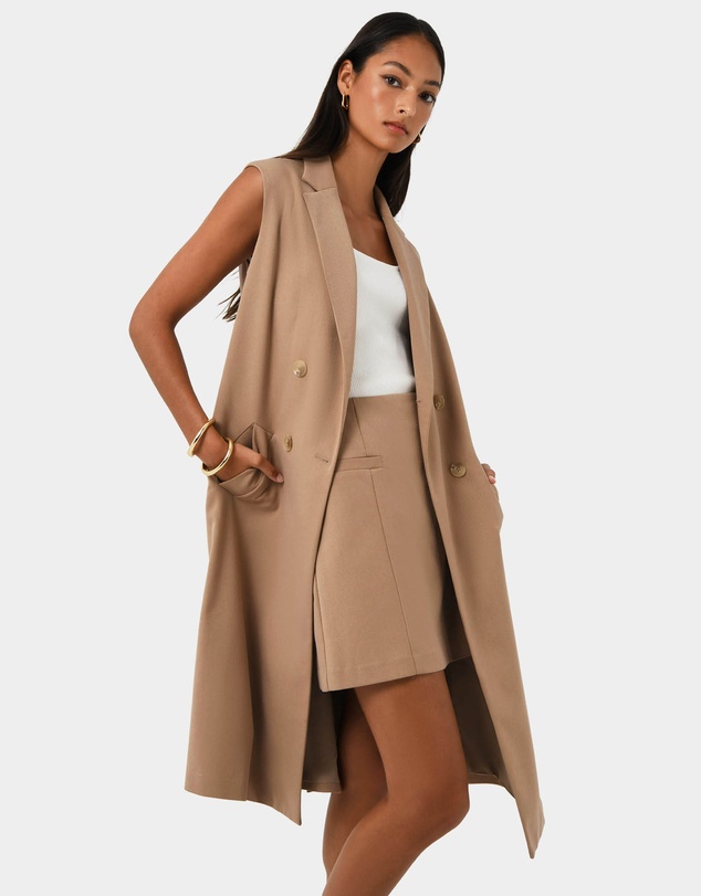 Forcast - Kiya Longline Sleeveless Vest