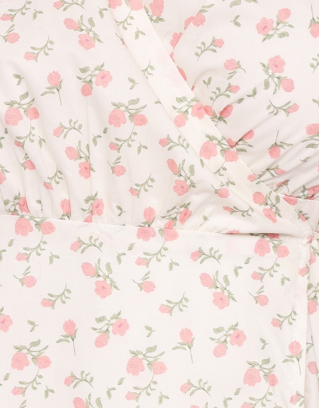 Petal & Pup - Mabella Midi Dress - Peach Ditsy Floral