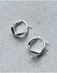 SAINT VALENTINE - Wabi Sabi Hoops - Silver