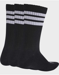 adidas Performance - 3-Stripes Cushioned Crew Socks 3 Pair Pack Unisex