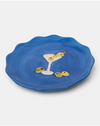 La La Land - Seaview Stoneware Cocktail Plate